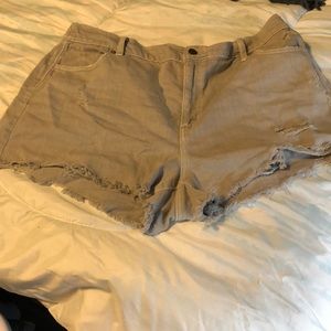 Light grey Aerie shorts size xl